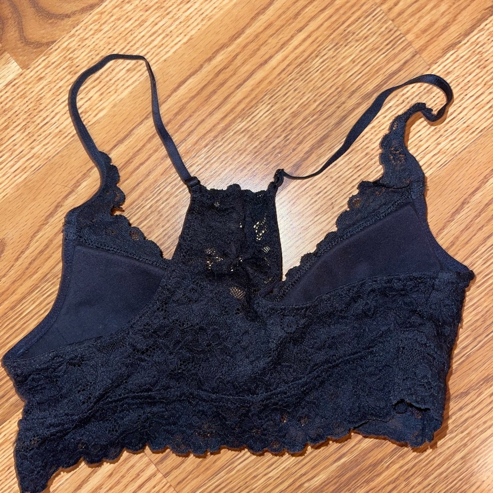 Black Lacey bralette from Aerie. - Picture 2 of 2